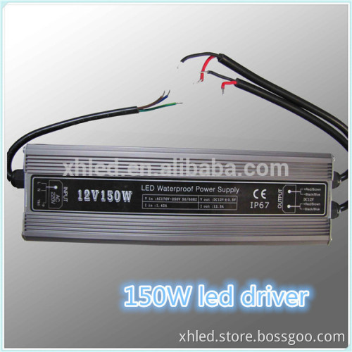 two output lines high efficiency short circuit DC12V/24V 150W led power supply